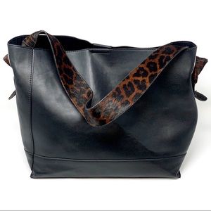Leopard Strap Tote